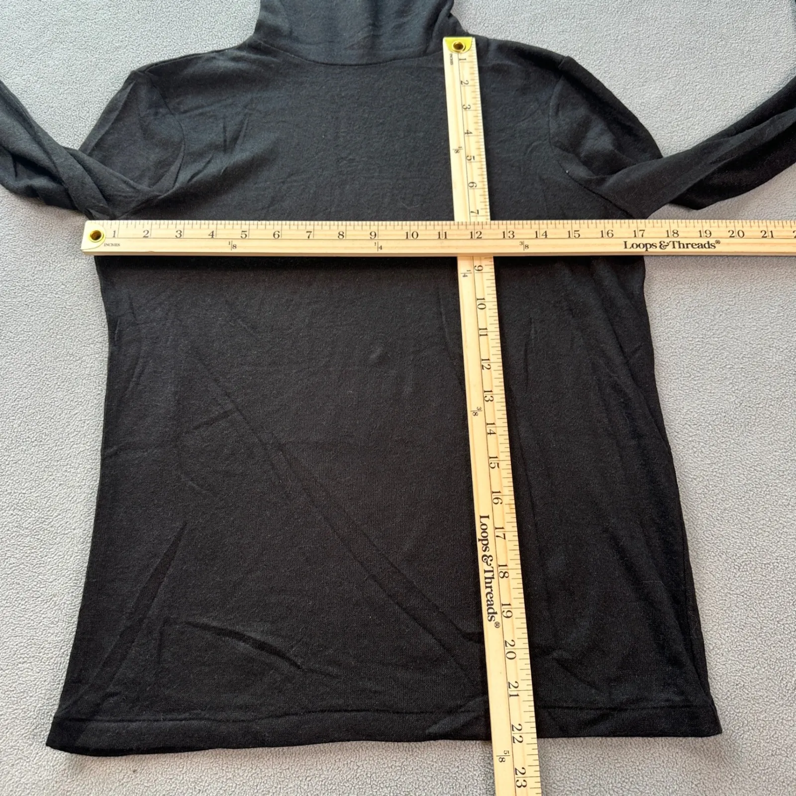 ZARA Women Turtleneck Top Small Black Long Sleeve Classic Basic Casual Shirt Tee - Image 3