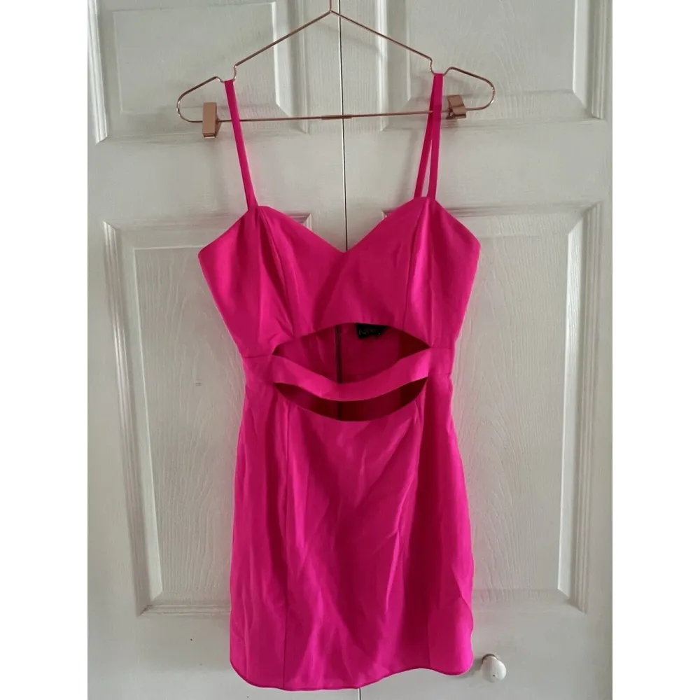 x Naven Twins Cross It Off Bodycon Dress in Pink NBD Size S - Image 3