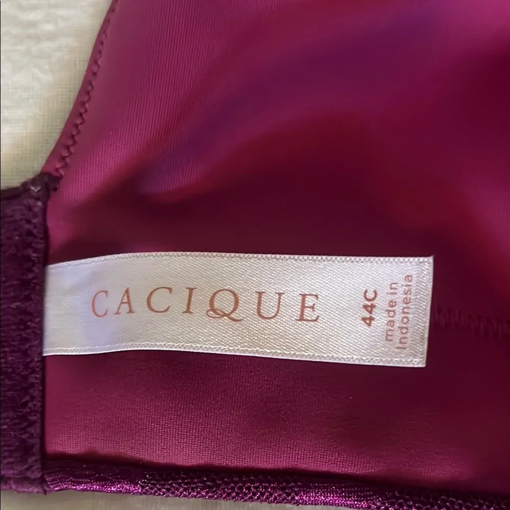 Cacique burgundy Full-Coverage Bra with Molded Cups - Image 4