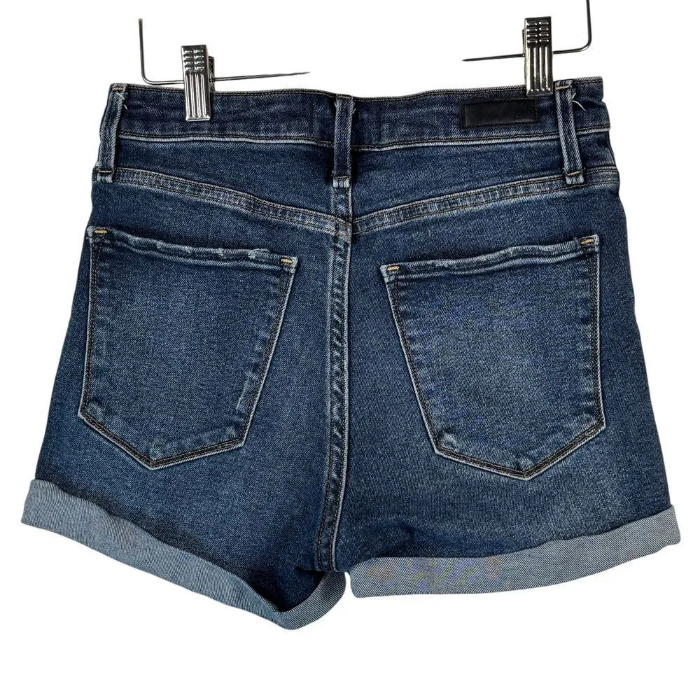 Abercrombie & Fitch Simone High Rise Distressed Denim Shorts Blue Size 25 0 Prep - Image 2
