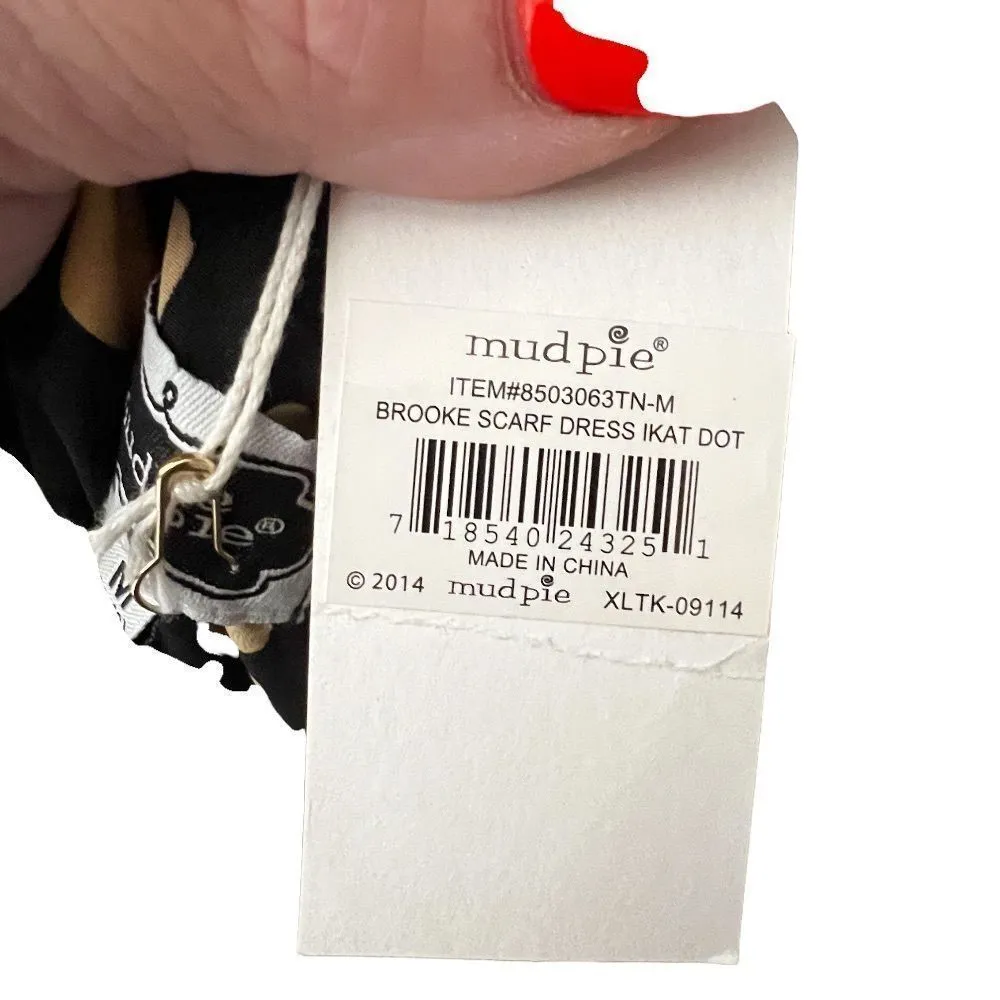 Mudpie Brooke Scarf‎ Dress Ikat Dot nwt - Image 5