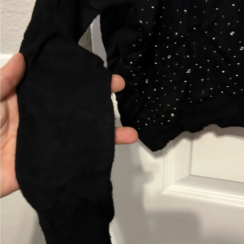 Gianni Bini black sparkly  sweater size xs - Image 2