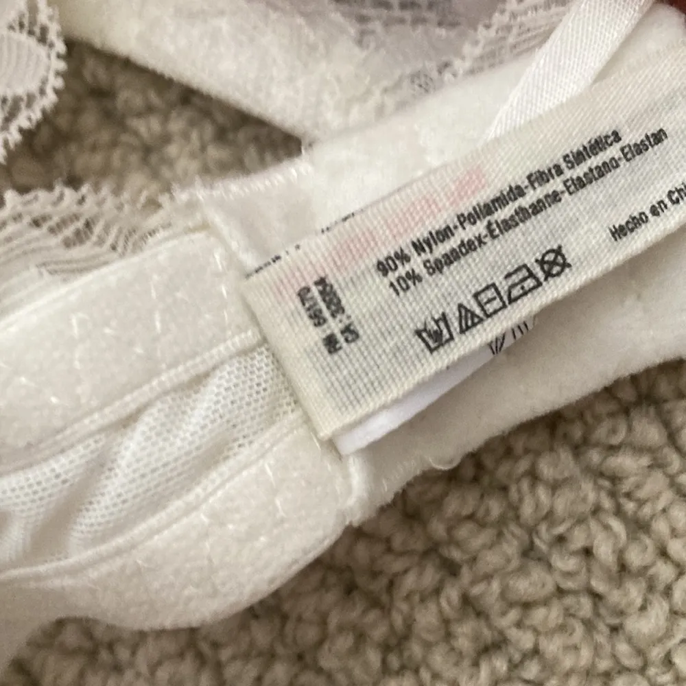 NEW Free People Intimately Bralette Halter Style Lacy White Cream Sheer S NWOT - Image 7