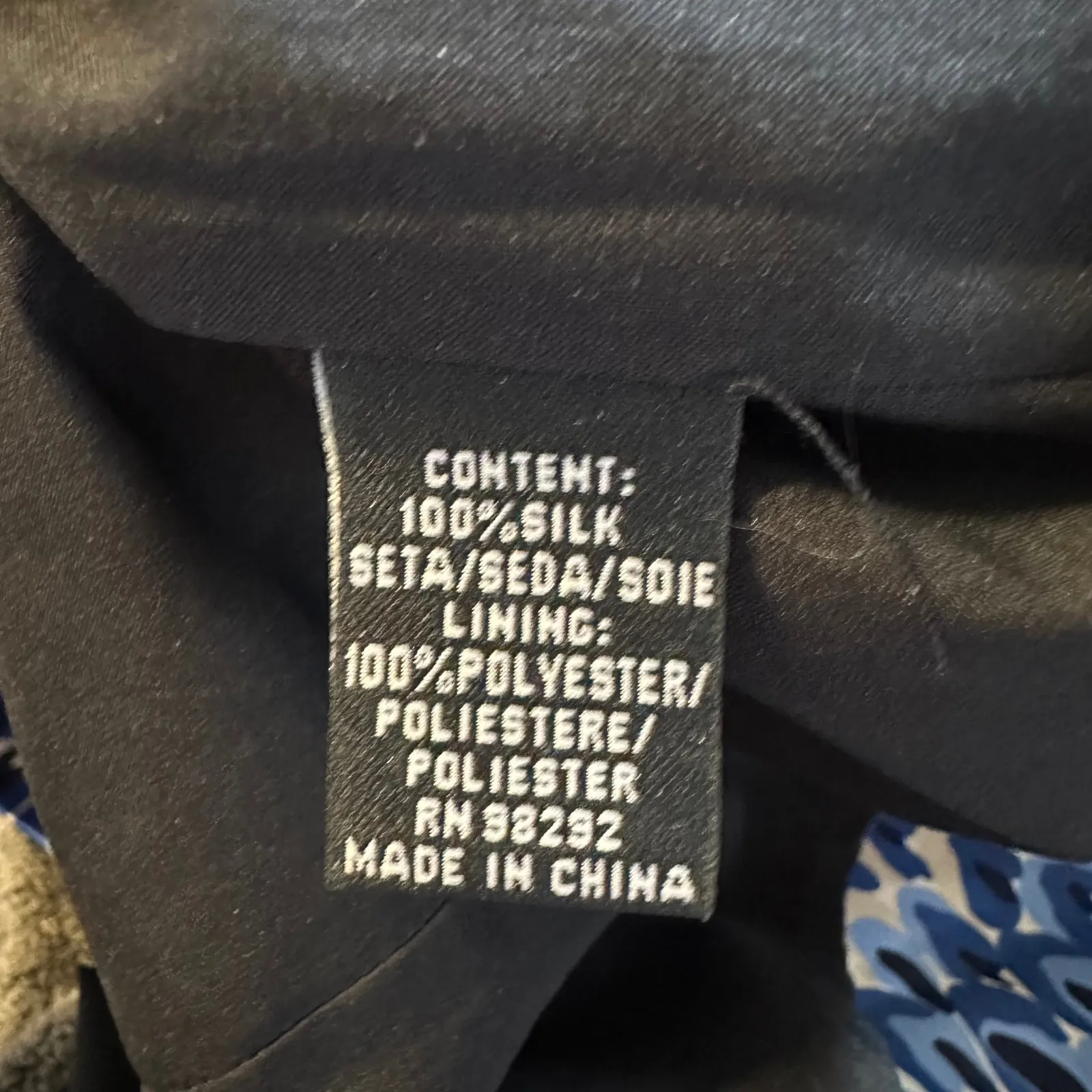 Tibi Abstract Blue 100% Silk Luxe Modern Sz 0 Pencil Ruffle Detail Women's Skirt - Image 8