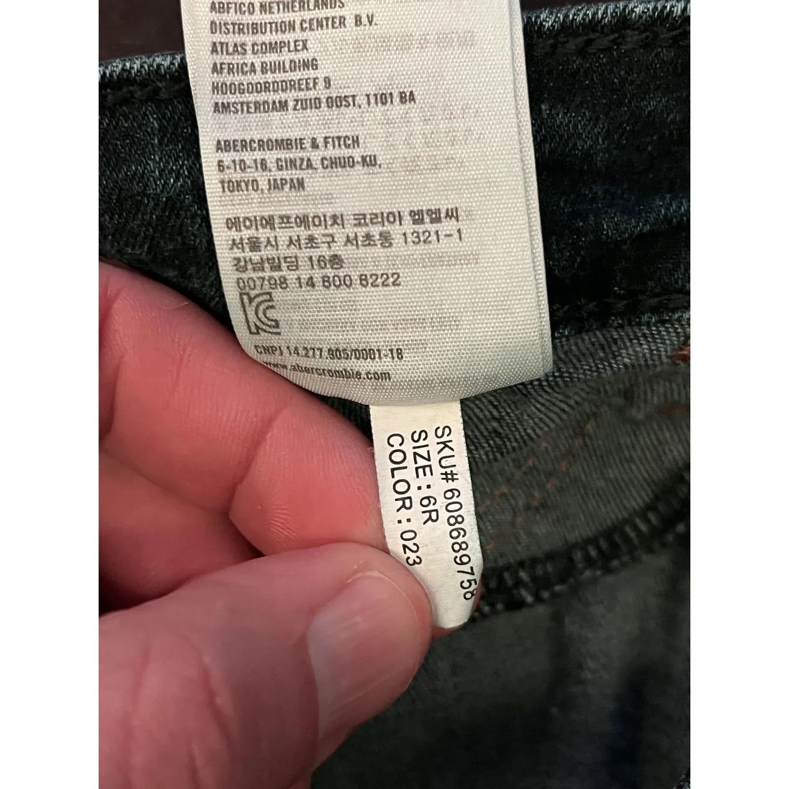 Abercrombie & Fitch Jeans Womens 6 28 Dark Wash Skinny Mid Rise Stretch Denim - Image 9