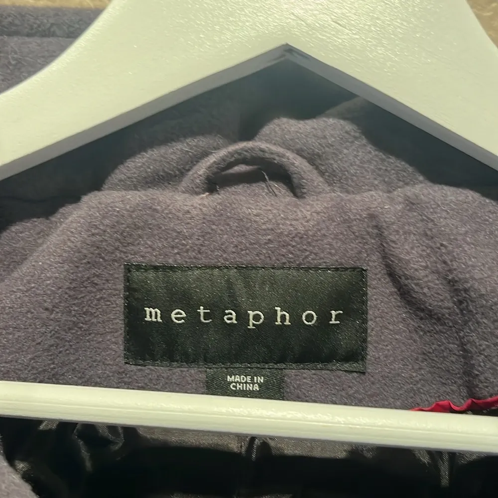 Metaphor Women’s Gray Pea Coat Size Small - Image 3