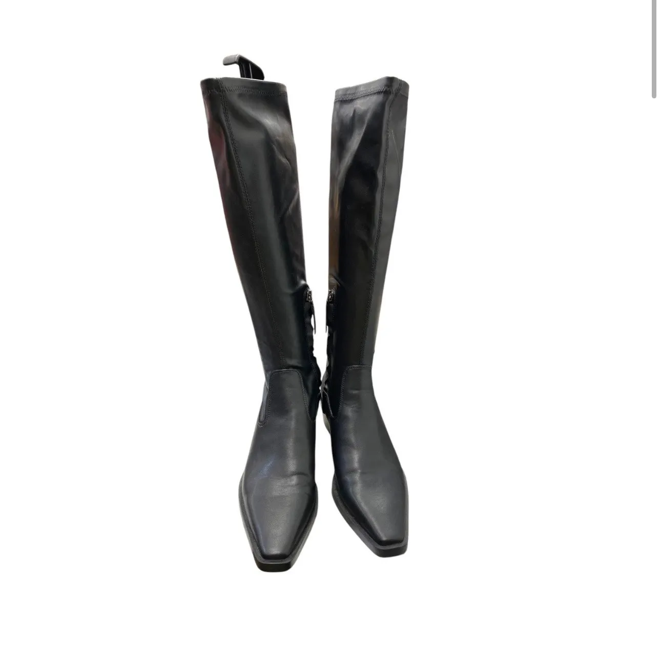 Zara Black Knee High Snip Toe Boots Size 38 / 7.5 - Image 8