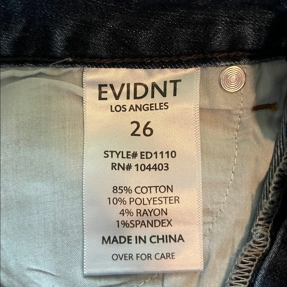 EVIDNT Wide Leg Crop High Rise Size 26 - Image 11