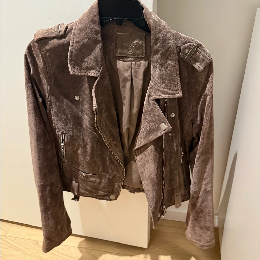 Blank NYC Chocolate Suede Jacket - Image 2