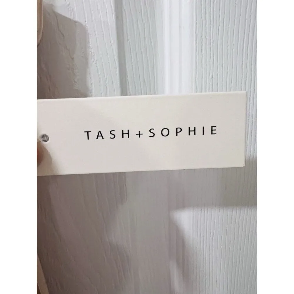 Tash and Sophie Satin Pleated Champagne Midi Skirt Size XL Pull - Image 8