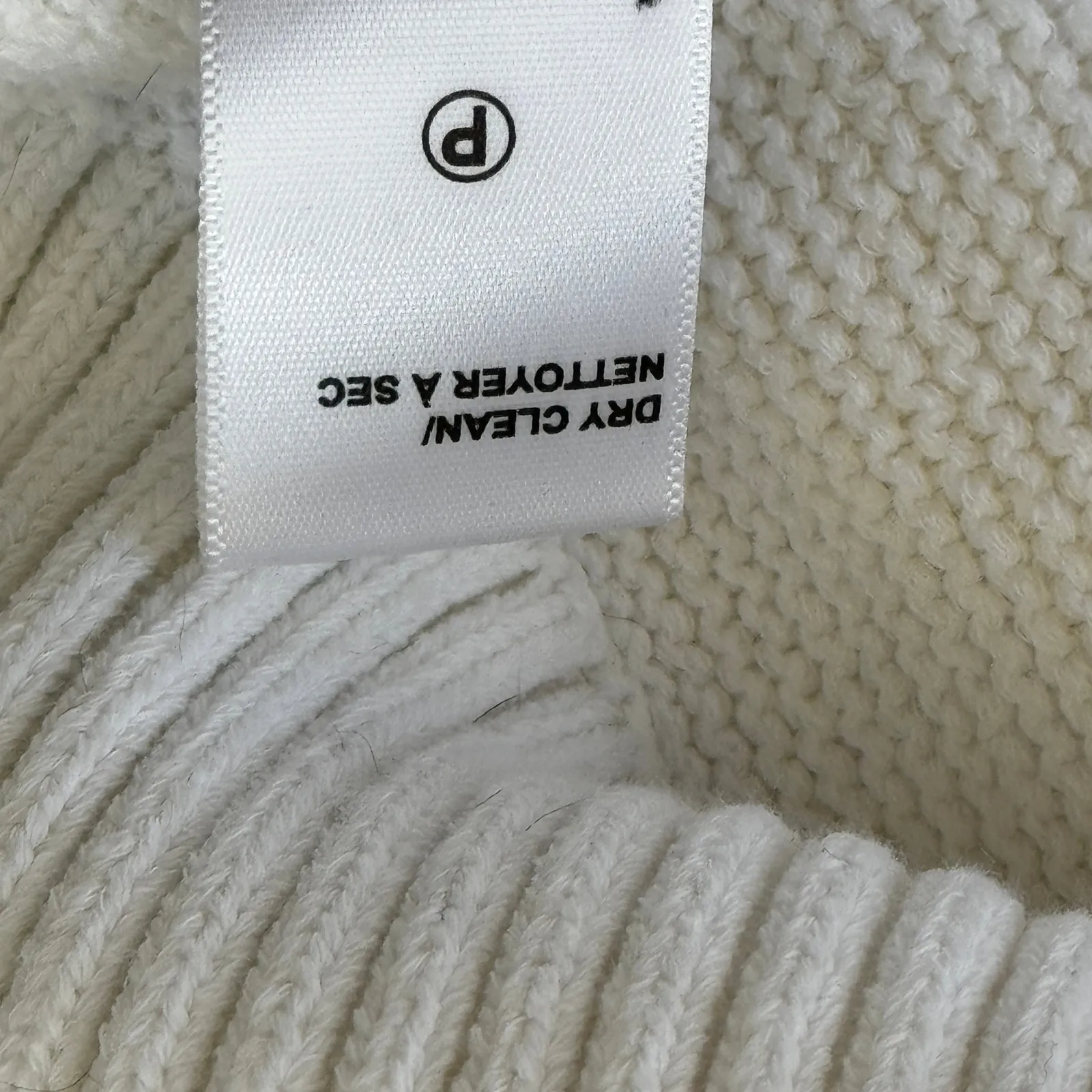 Brochu Walker Decker V-Neck Cotton-Blend Sweater White Size‎ Small - Image 13