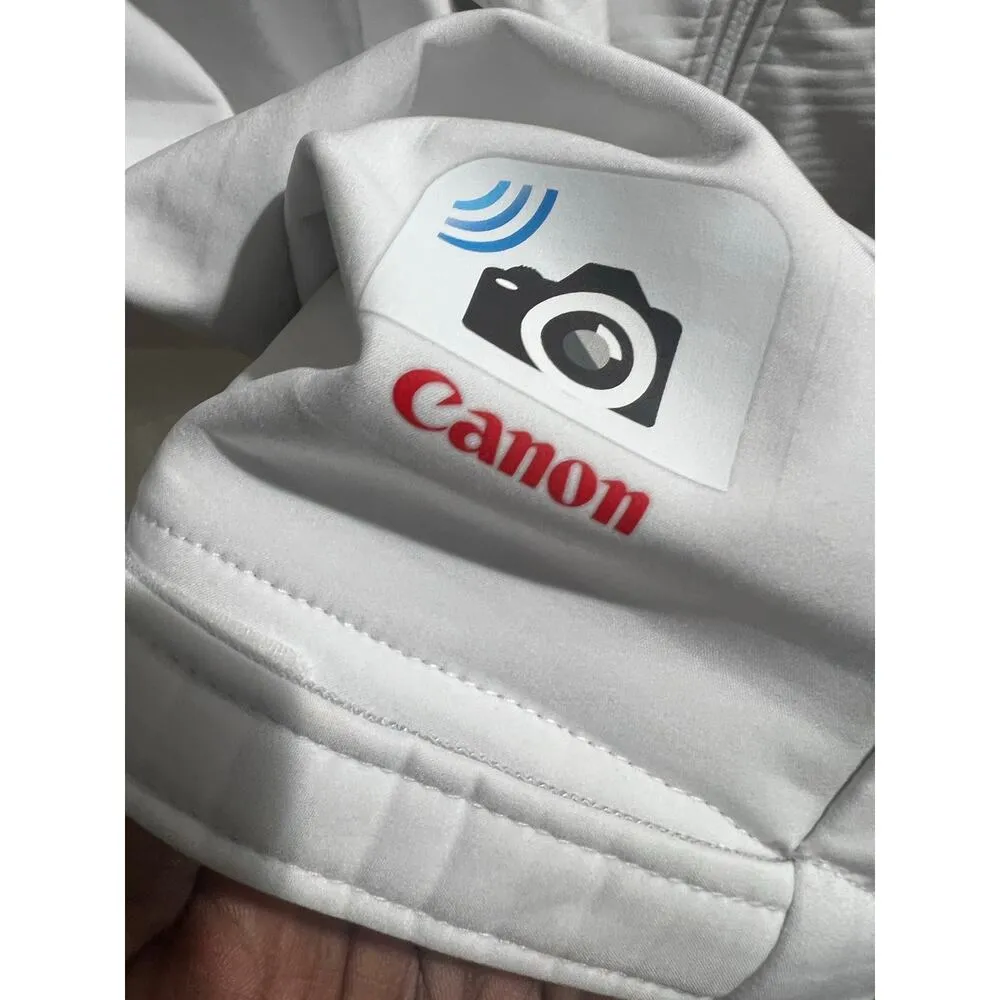 Canon EOS White Soft Shell Jacket Women Medium Charles River Promo Photography - Image 10
