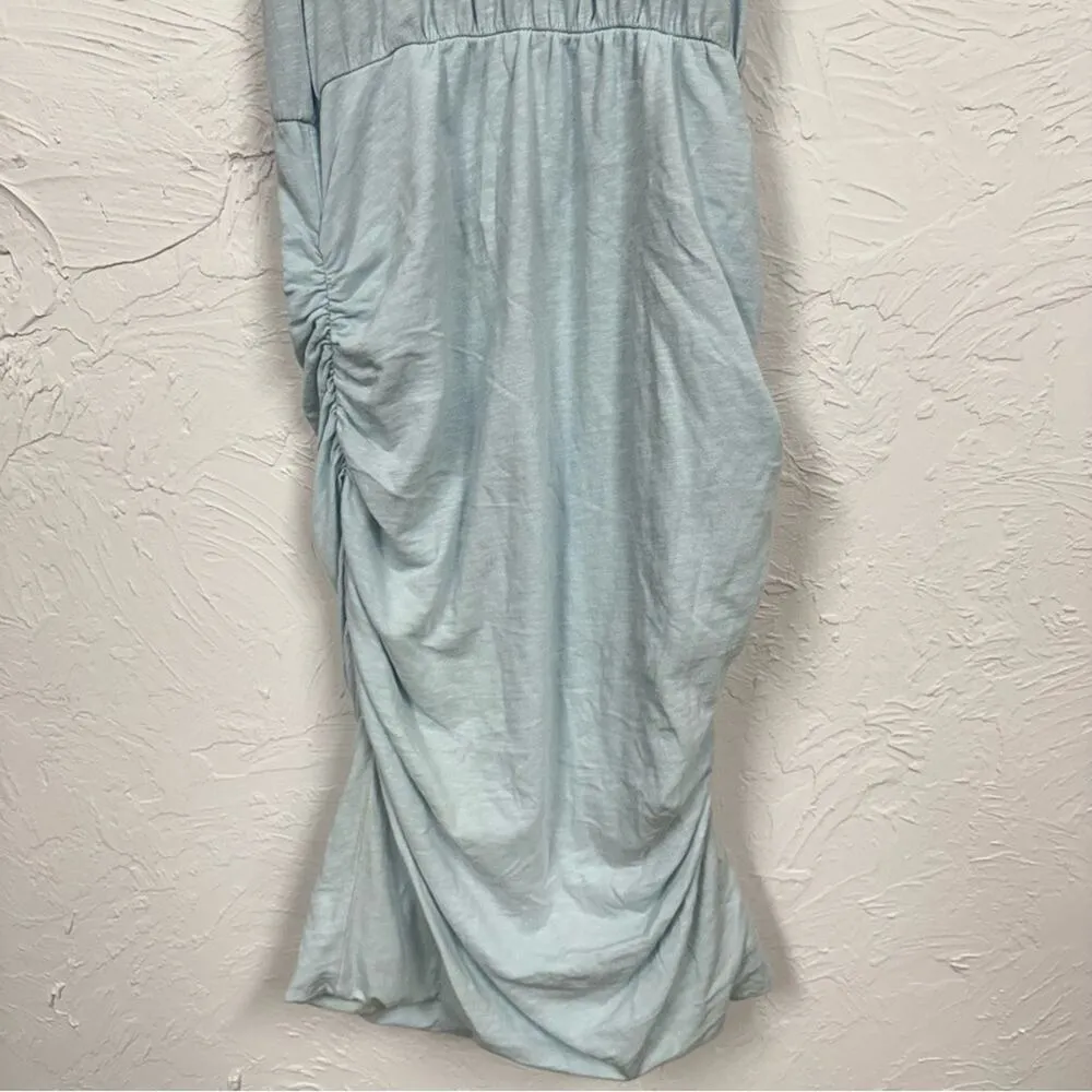 Sundry Light Blue Mini Dress Women’s M Ruched Sleeveless Athletic Hiking Outdoor - Image 5