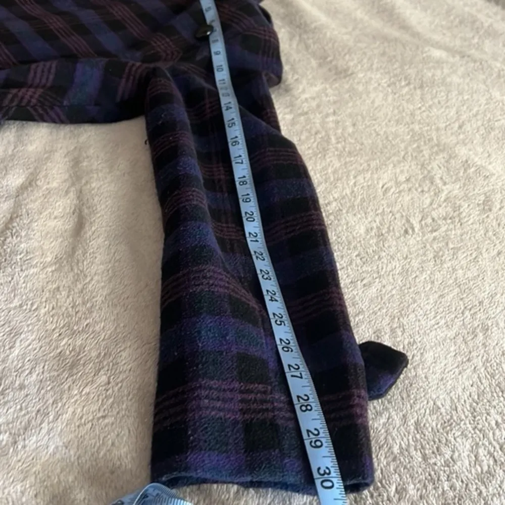 plaid pea coat size small EUC - Image 9