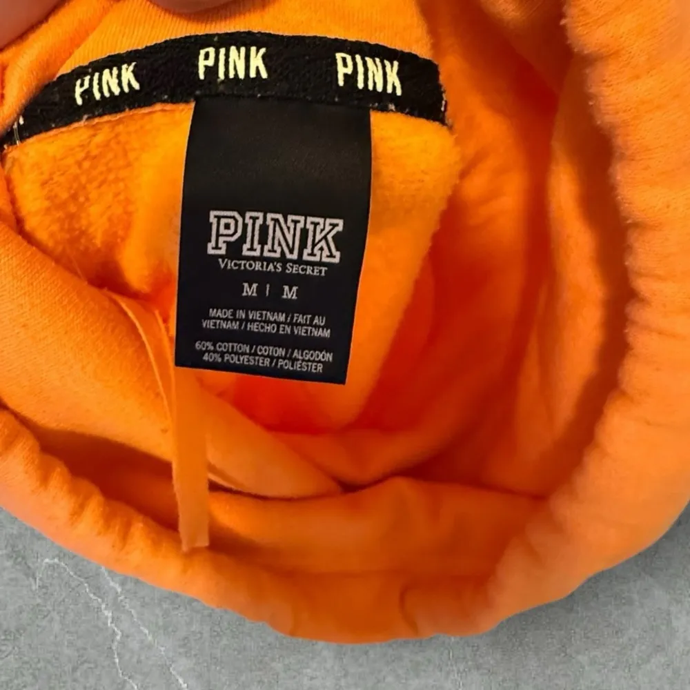 Vintage Pink Neon Orange Sweatshirt Size M - Image 5