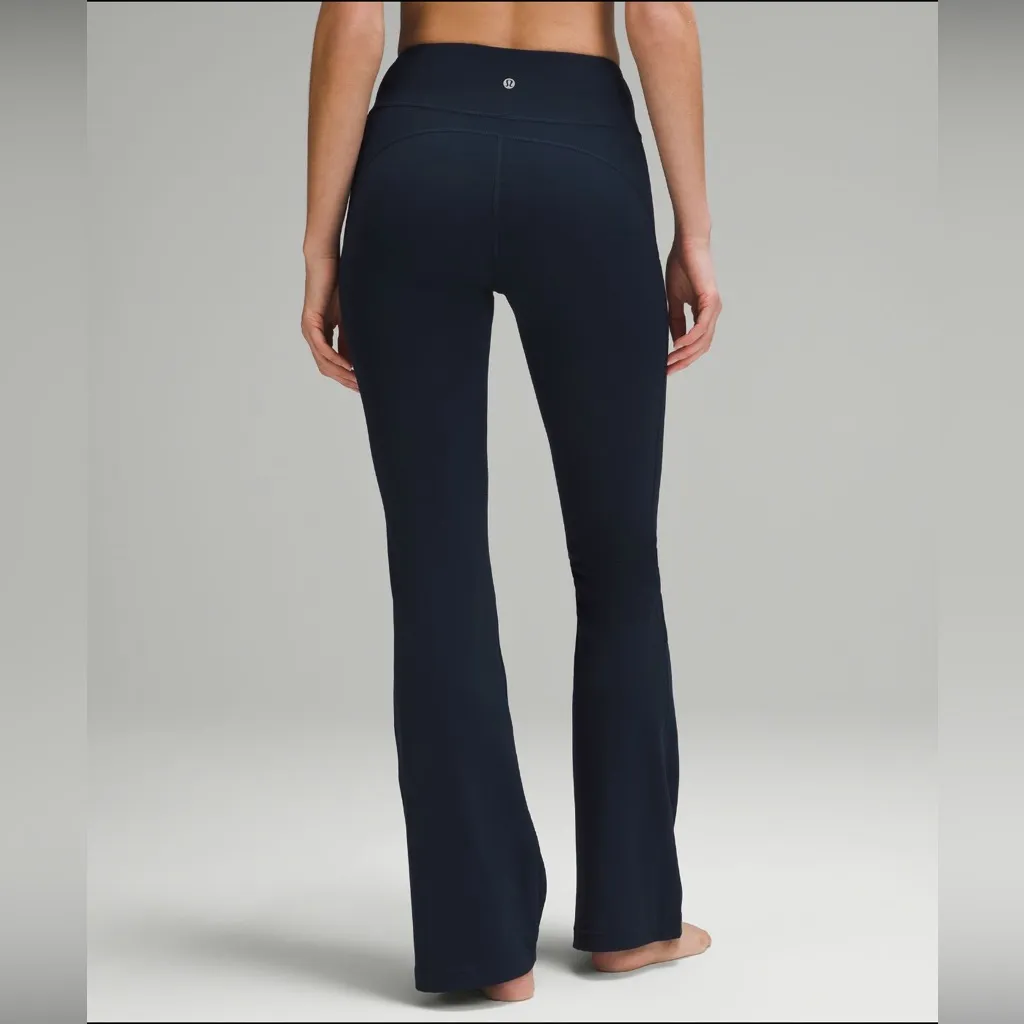 Lululemon Groove High Rise Flared Pants with pockets size 12 true navy - Image 3