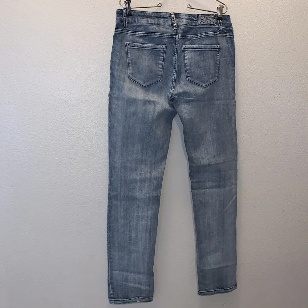 Reflex California 1997 acid wash riveted pink jeans Blue Size undefined - Image 8