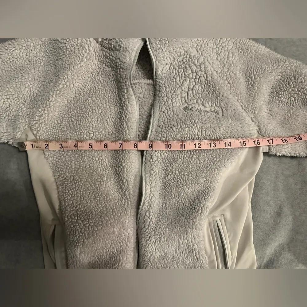 cream Fast Beauty Fleece Women's Full Zip Jacket size S - Image 6