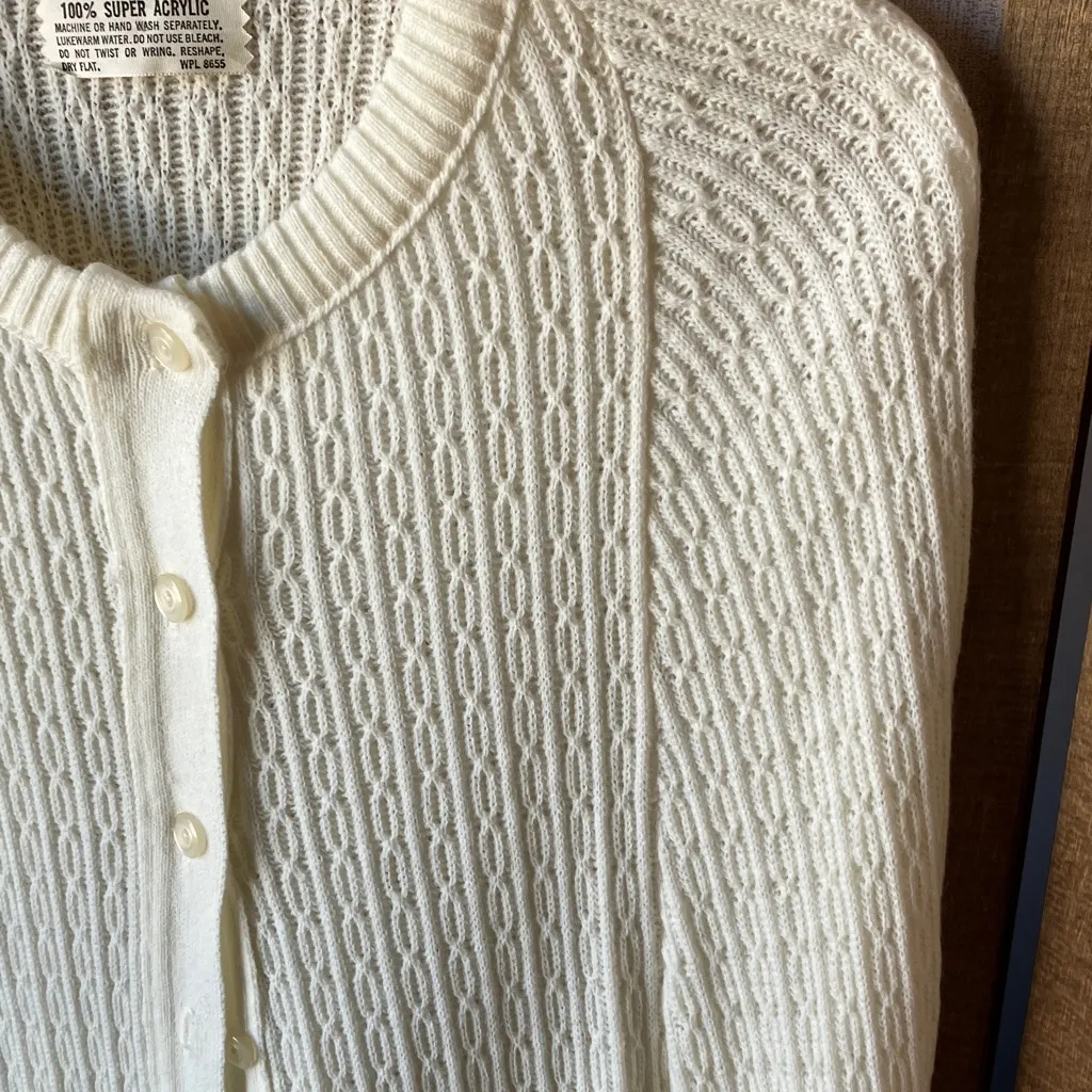 Vintage Acrylic Knit cape osfm Size undefined - Image 8