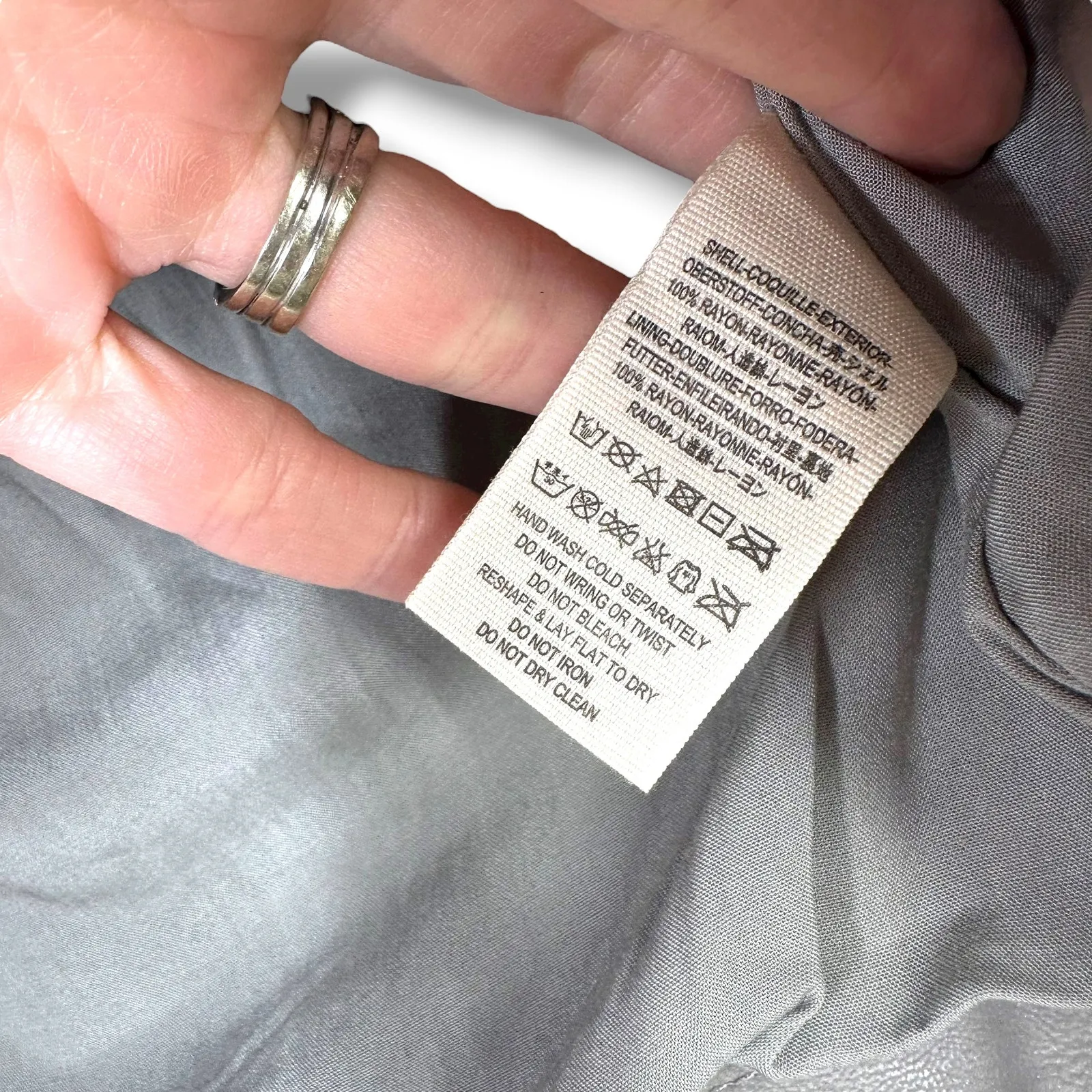 Free People NWT Modern Femme Hemp Gray Vegan Suede Mini Skirt Size 2 - Image 9