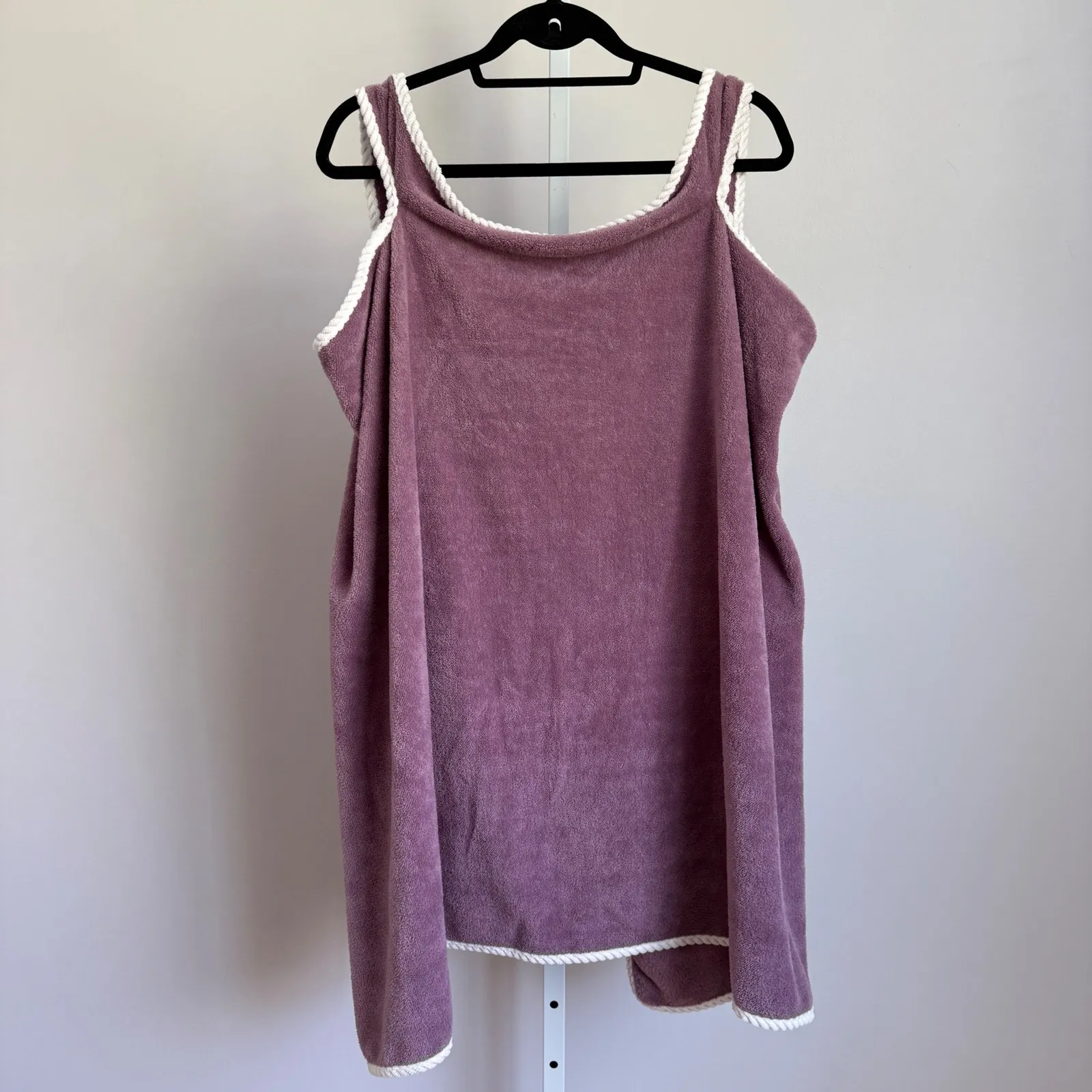 Cardigan sleeveless Purple cottage cherry cloth open floaty‎ cardigan sz L Size L - Image 4