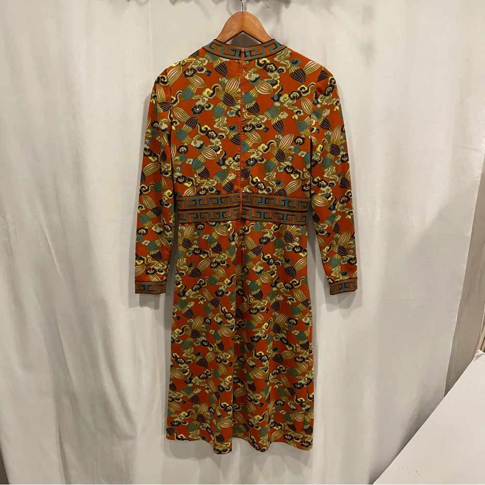 Vintage 1960’s Goldworm old money Saks boujee midi dress long sleeve luxury ✨✨ Orange Size M - Image 4