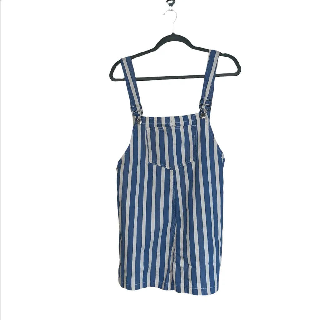 NWT ZARA  BLOGGERS FAV STRIPED ROMPER JUMPSUIT BLUE WHITE XS - Image 8