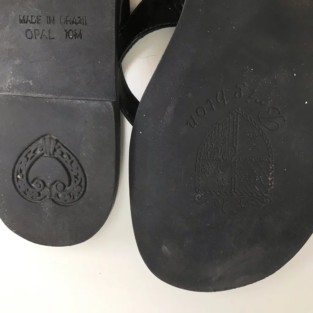 Brighton Black Women's Sandals - Size 10 - Image 6