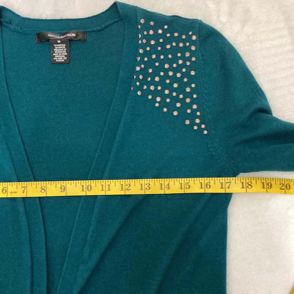 89th & Madison Women’s Cardigan Size Medium Blue - Image 6