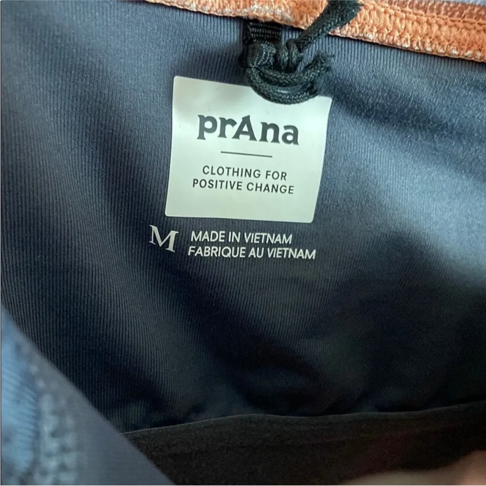 Prana Cantine Striped Sleeveless Dress Halter Orange Terra Soleil Size M - Image 11