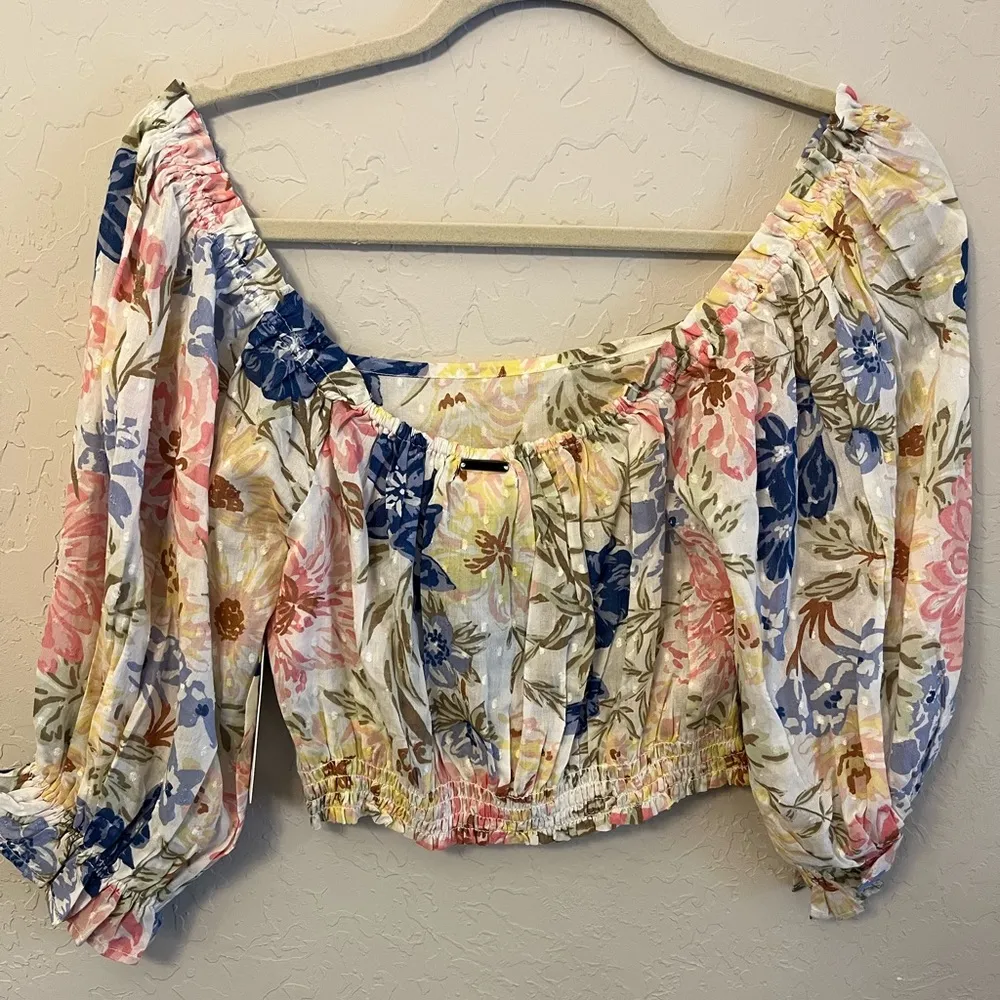 Billabong Royal Wear floral crop top - Image 4