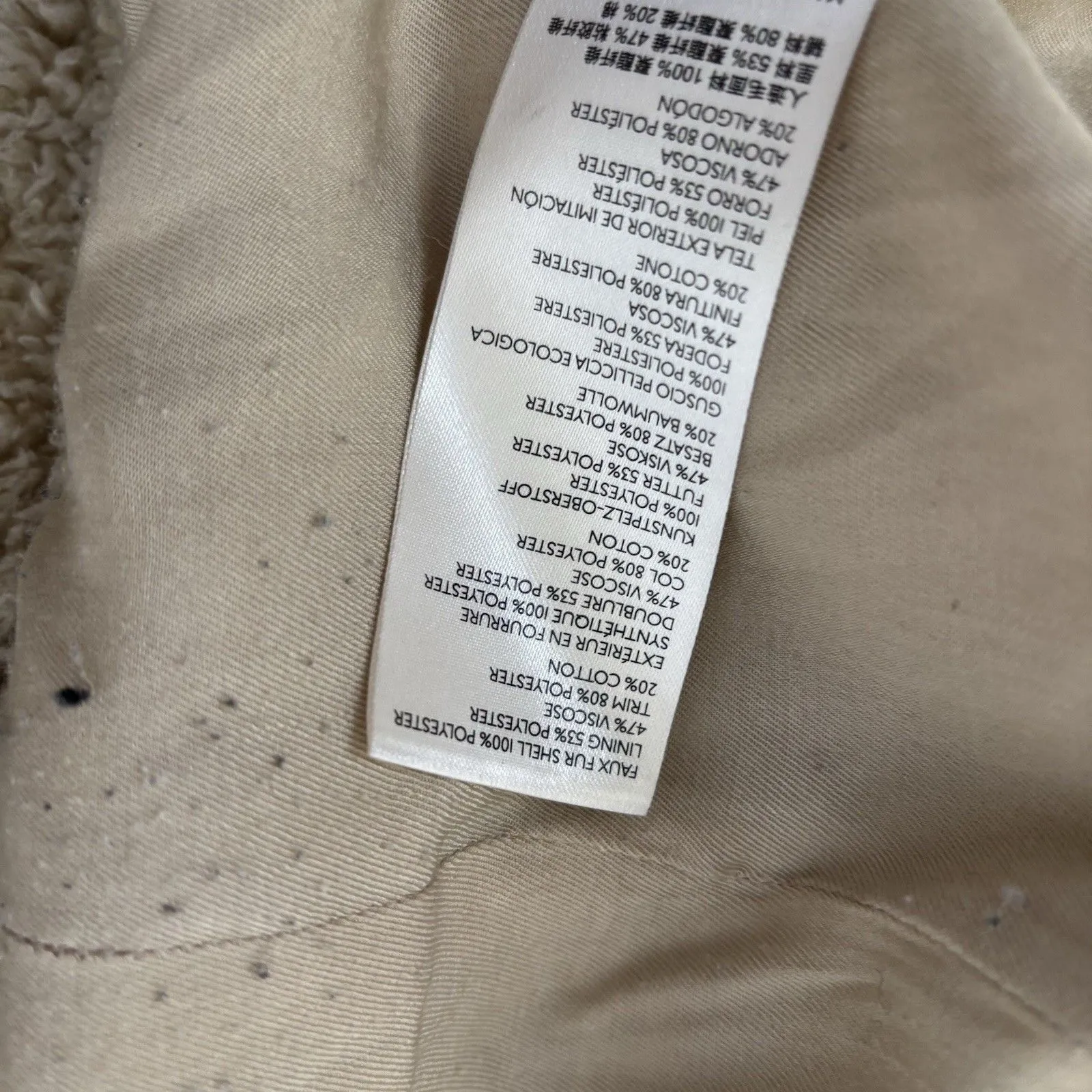 Free People Sherpa Jacket Womens Size Small So Cozy Slouchy Fleece Moto Jacket - Image 8