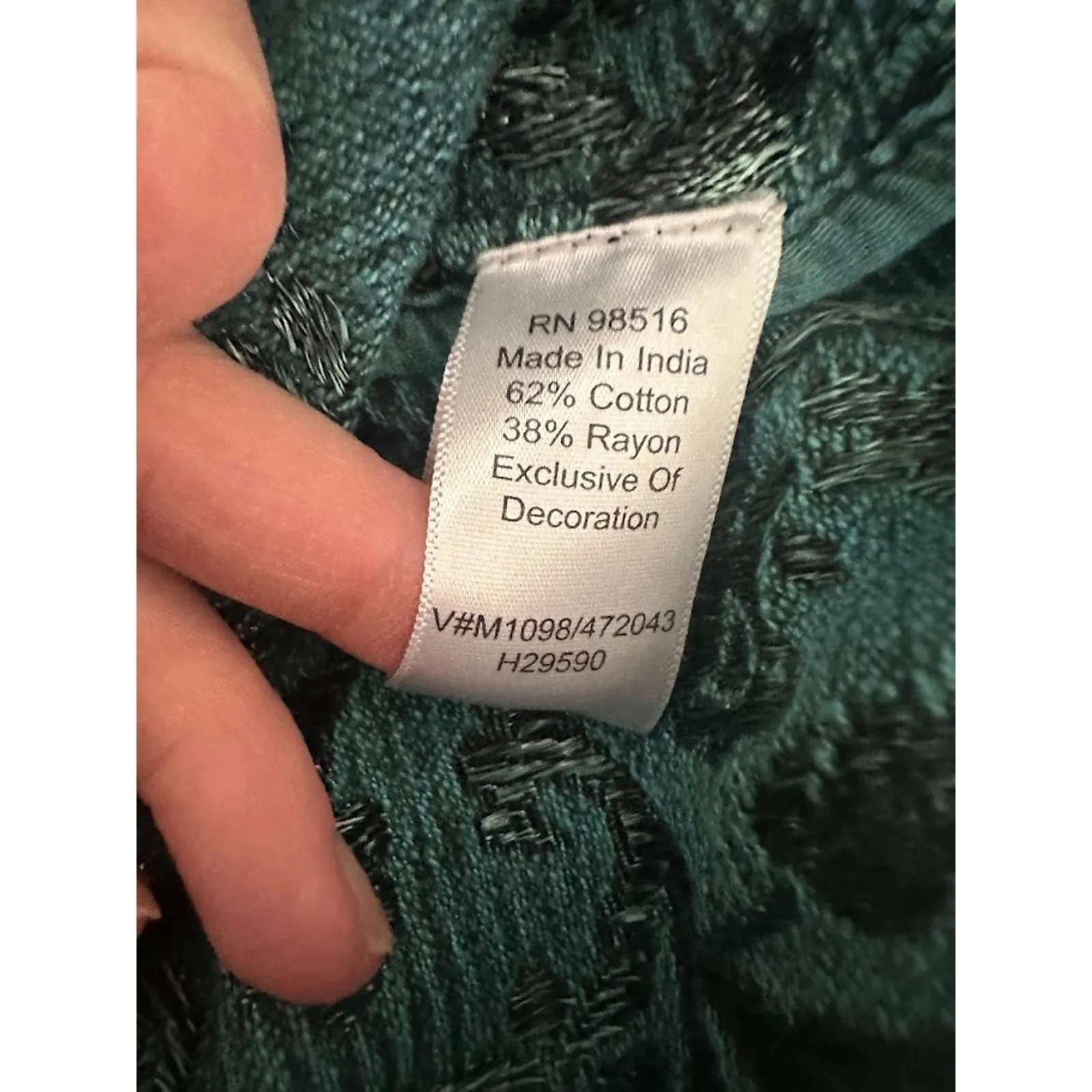 Coldwater Creek Toggle Button Front Blazer Jacket 1X Embroidered Asian Green - Image 9