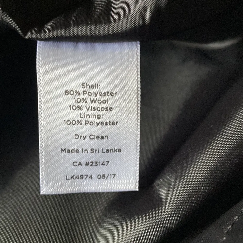 TALBOTS ~ PETITE | Blue & Black Polka Dot design | zipper back | Dress skirt - Image 6