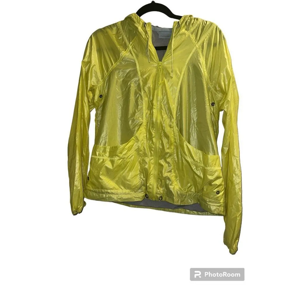 ✨ATHLETA Packable Indio Anorak Lined Sz Small Windbreaker in Yellow✨ - Image 2