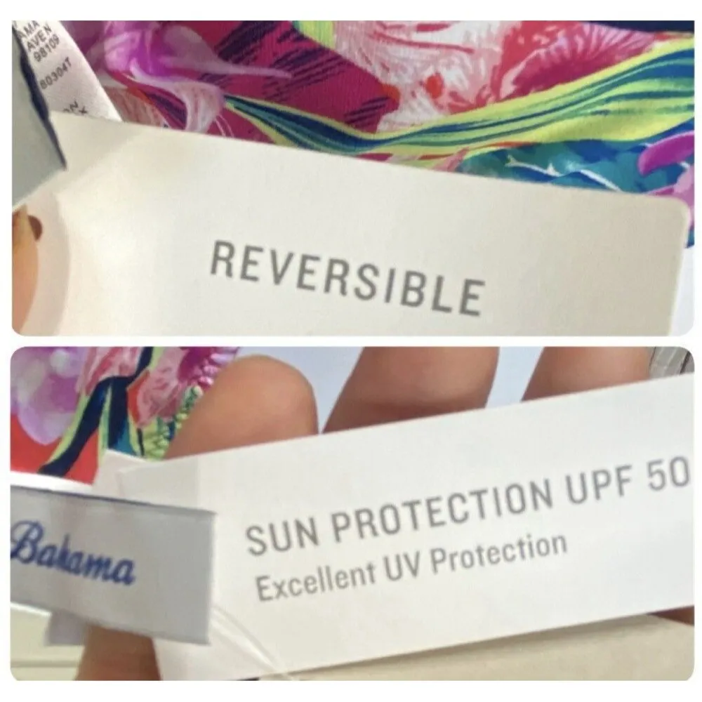 NWT $99 TOMMY BAHAMA Orchive Groves Reversible High Neck Bikini Top Size S - Image 11