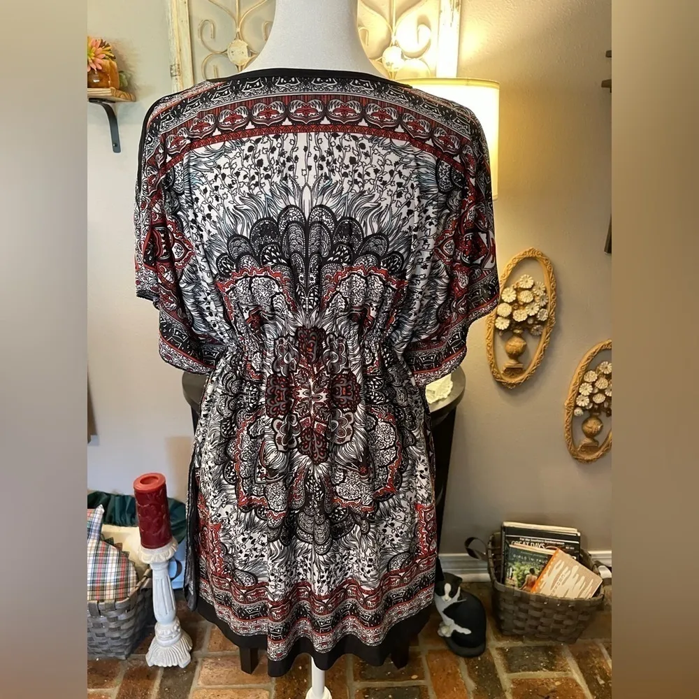 Mandela bandanna empire waist top. Red Size M - Image 2