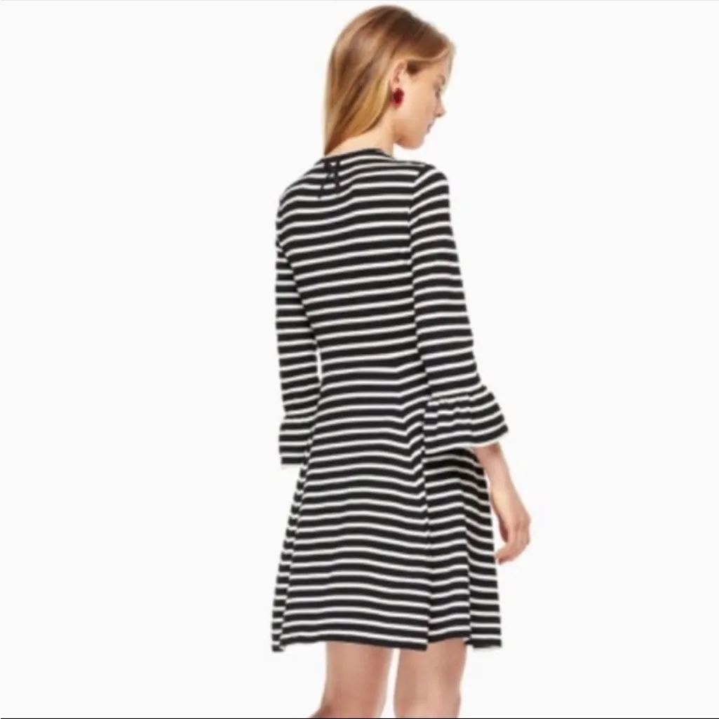 Kate Spade Broome Street Striped Fit & Flare Skater Dress M - Image 2