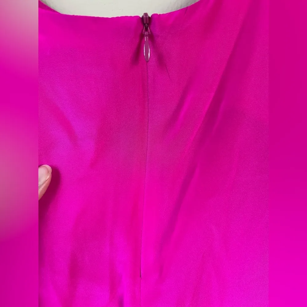 Amanda Uprichard Pink Silk Shift Dress - Image 7