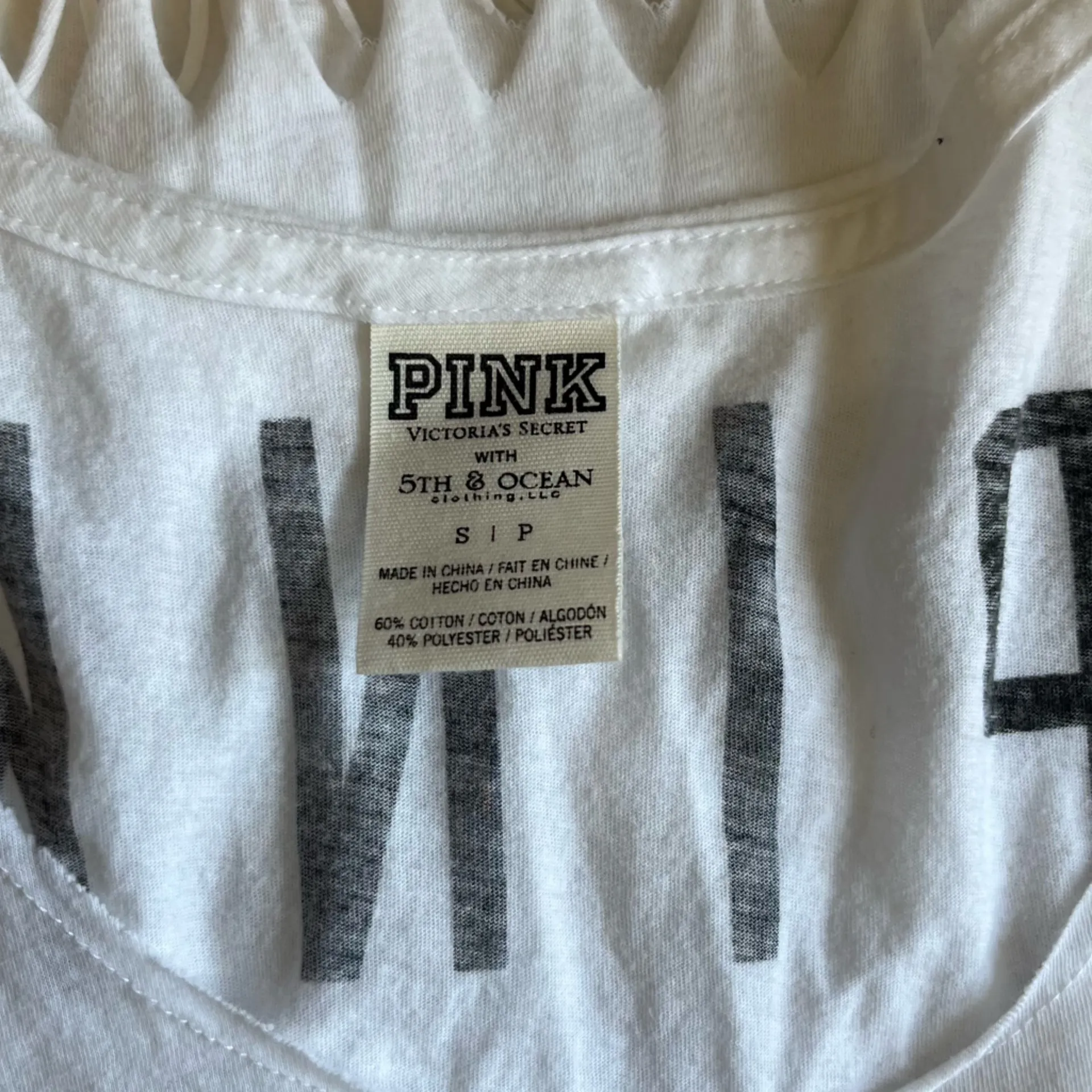 PINK Victoria's Secret Colorado Rockies White Fringe Tank Top - Image 5