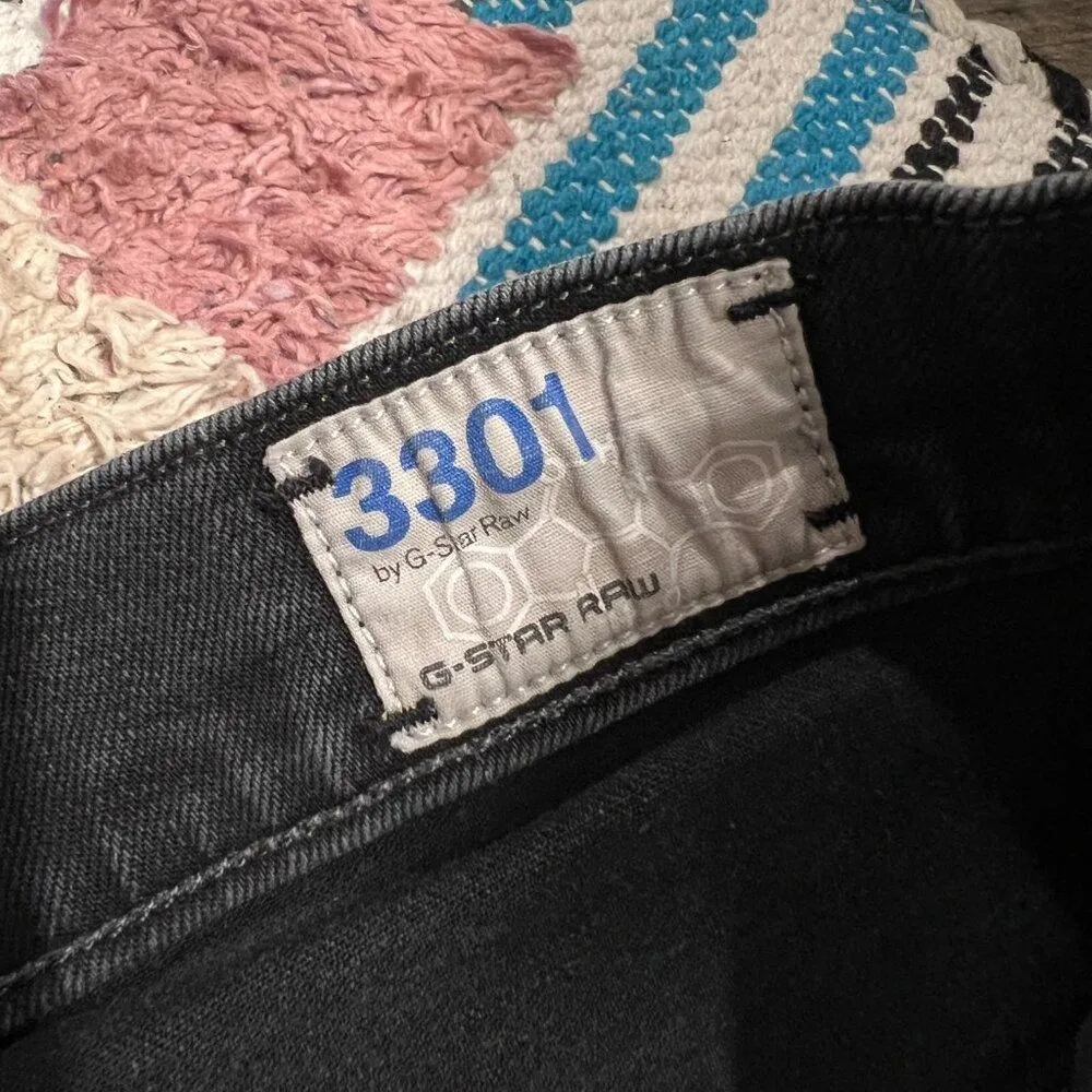 G Star Raw jeans 3301 slim size 31 Black - Image 7