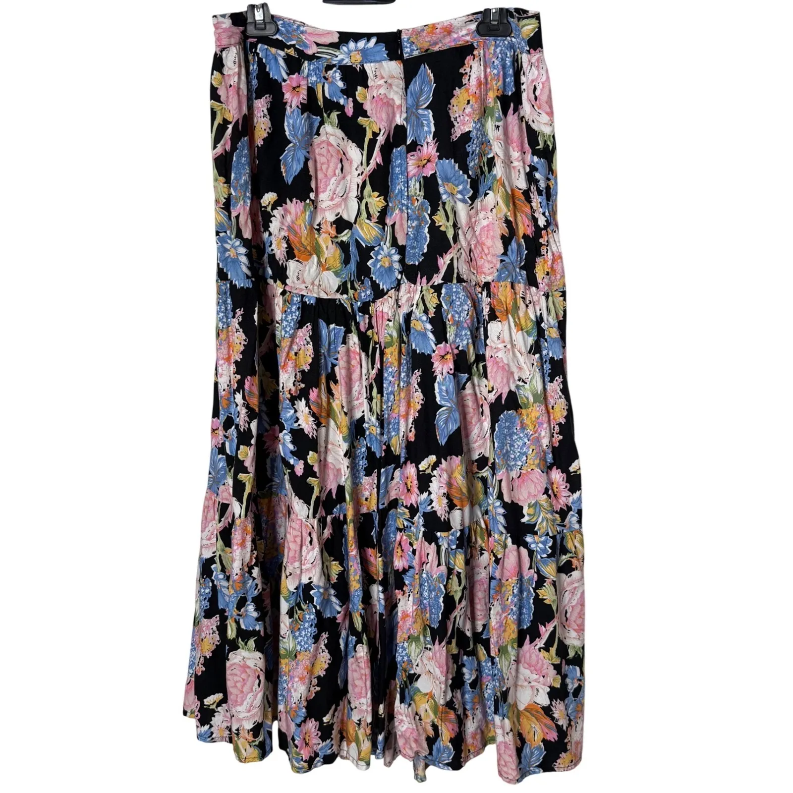 Rachel Zoe Floral Tiered Midi Maxi Skirt Size S Prairie Cottage BOHO Festival - Image 3