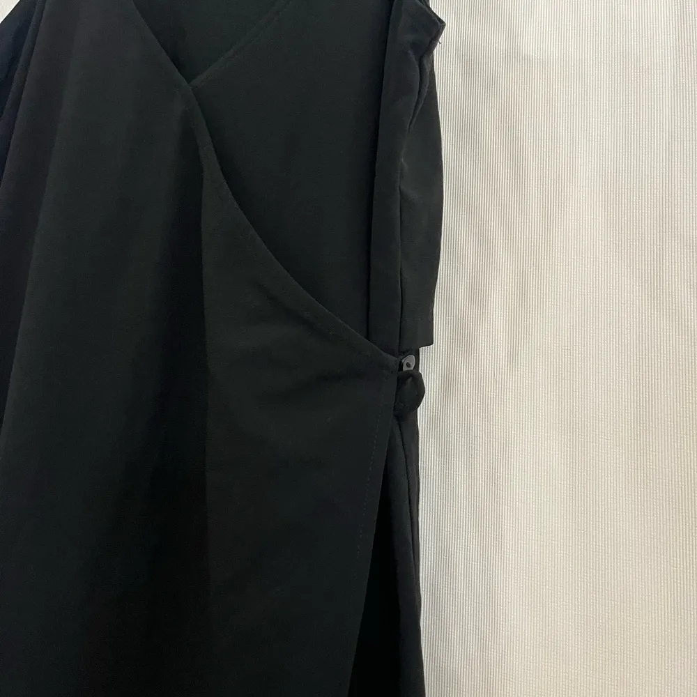 Elegant Black Sheath Maxi Dress Spaghetti Straps Size XS - Image 7