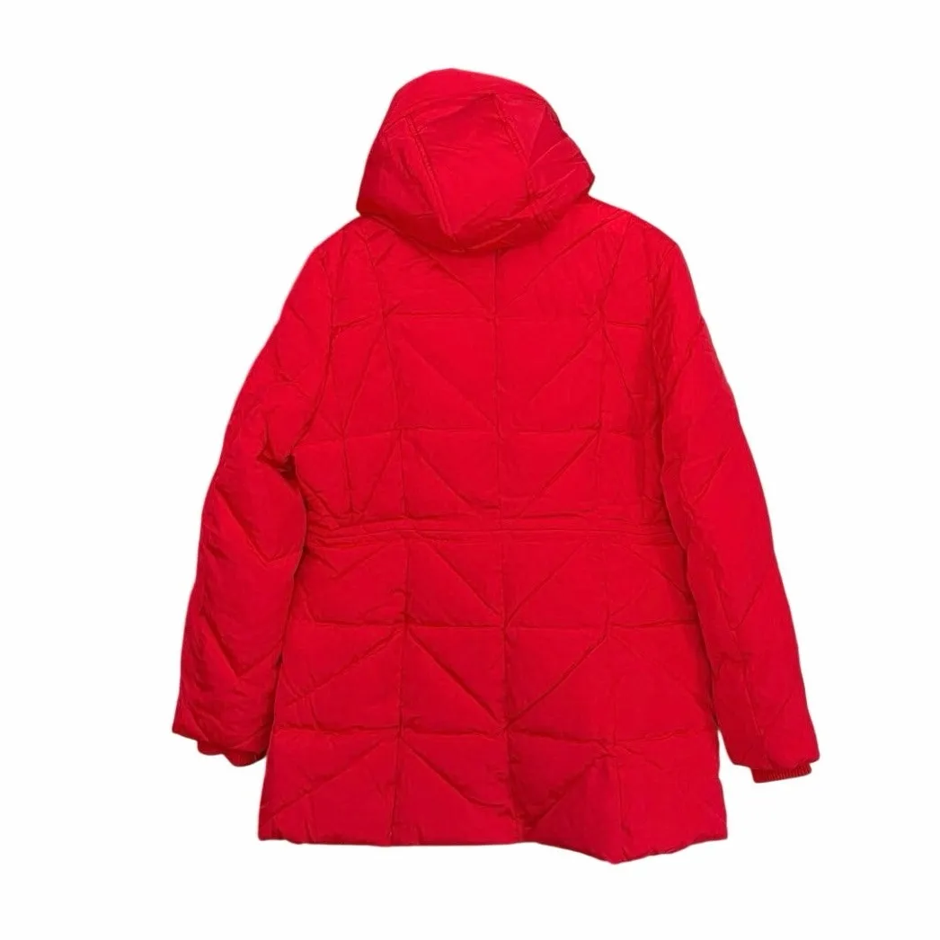 Kate Spade Bib Parka Winter Coat Red Quilted NWT - Image 3