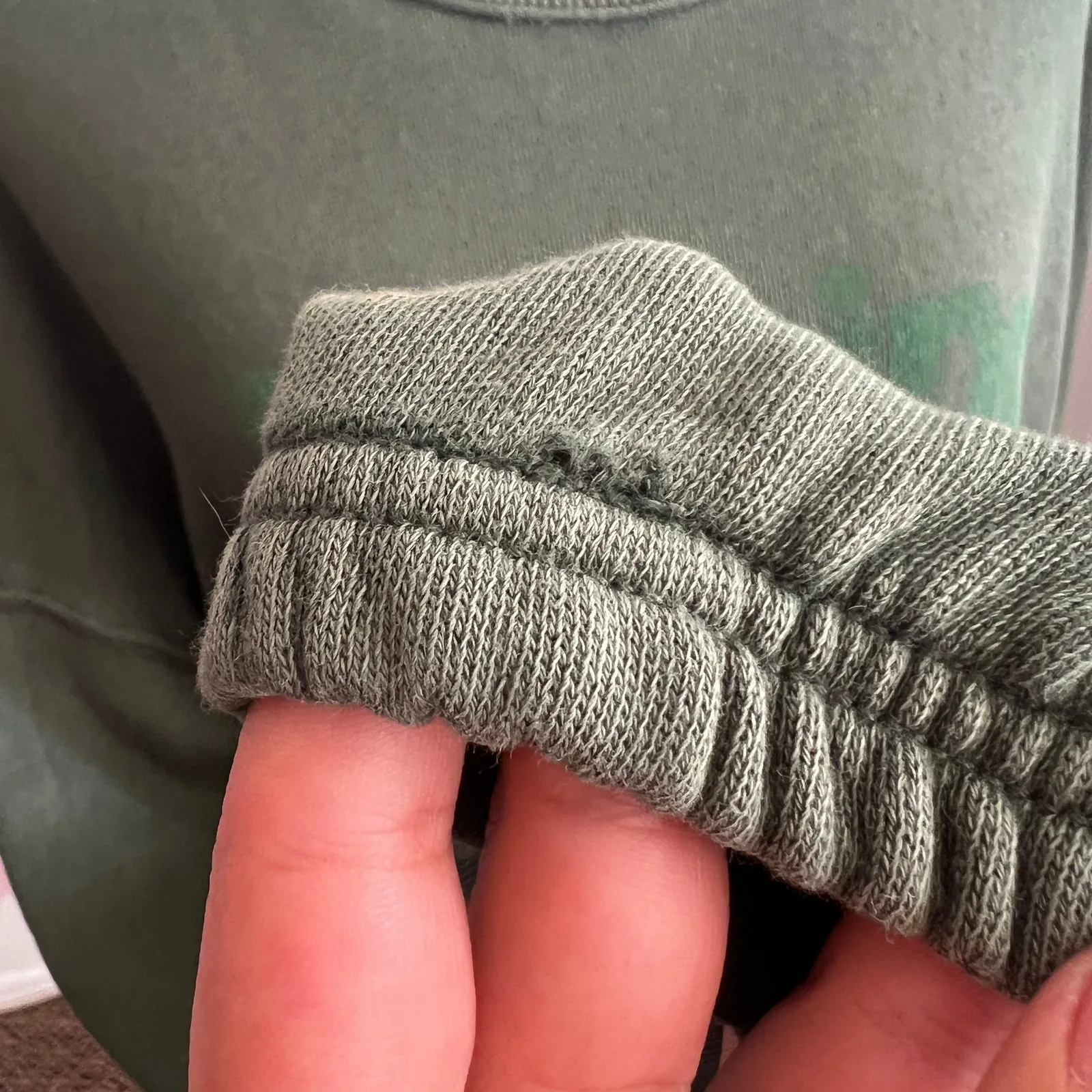 Offline by Aerie Green‎ Graphic Sweatshirt Pullover Cozy Loungewear Medium Green - Image 8