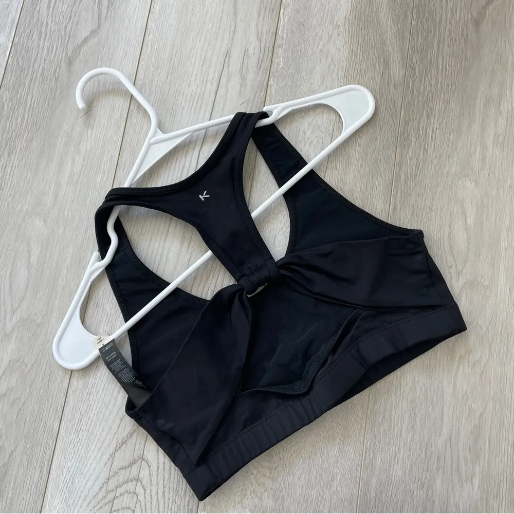 Koral Sports Bra racerback back cutout womens Black small activewear athleisure - Image 2