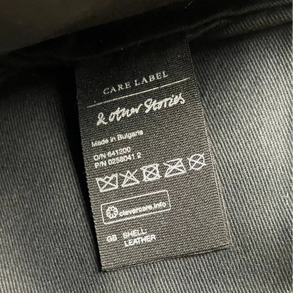 & Other Stories Soft Pink Leather Rectangular‎ Clutch Purse - Image 4