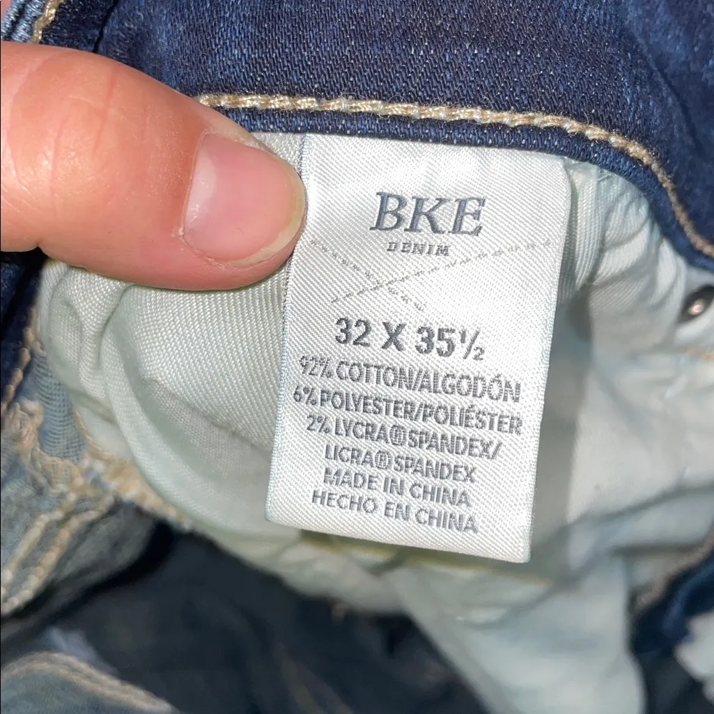 BKE Dark Blue jeans Payton jeans bootcut darker women’s jeans size 32x35 1/2 - Image 8