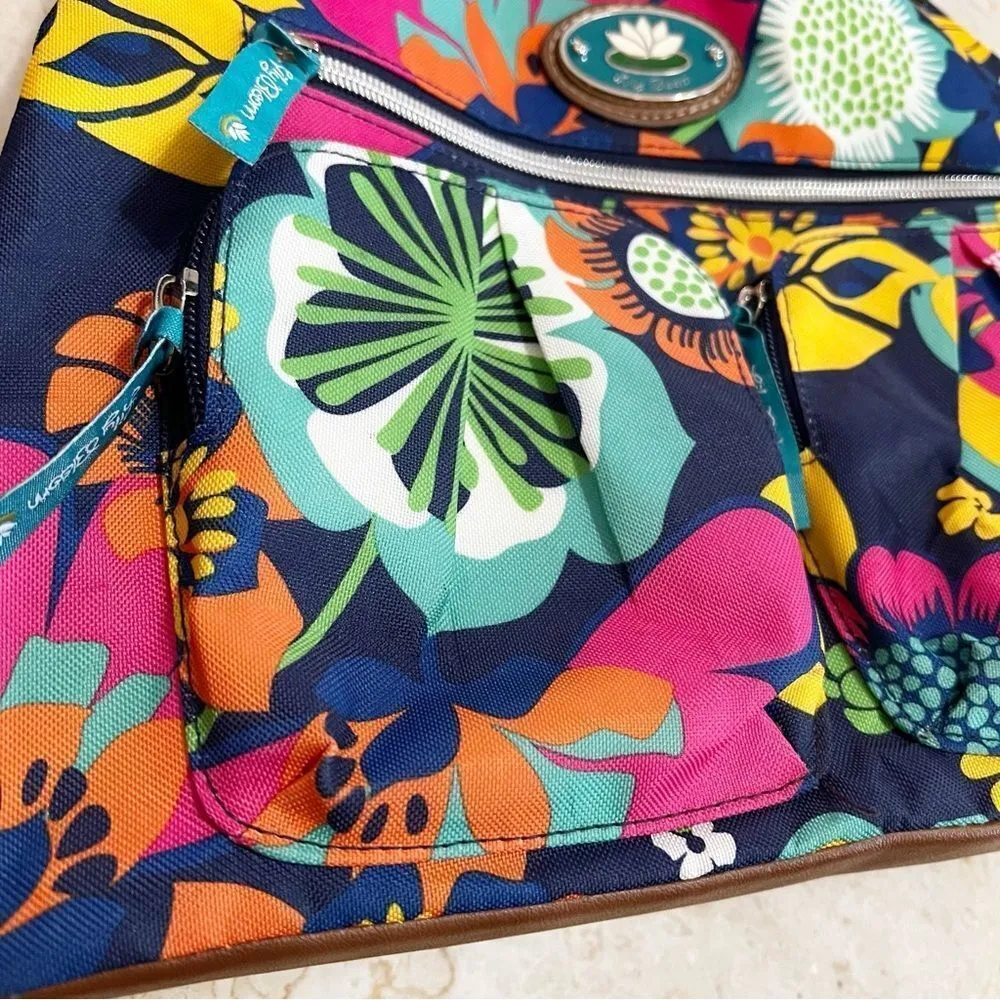 Lily Bloom Floral Print Canvas Bag Purse - Image 10