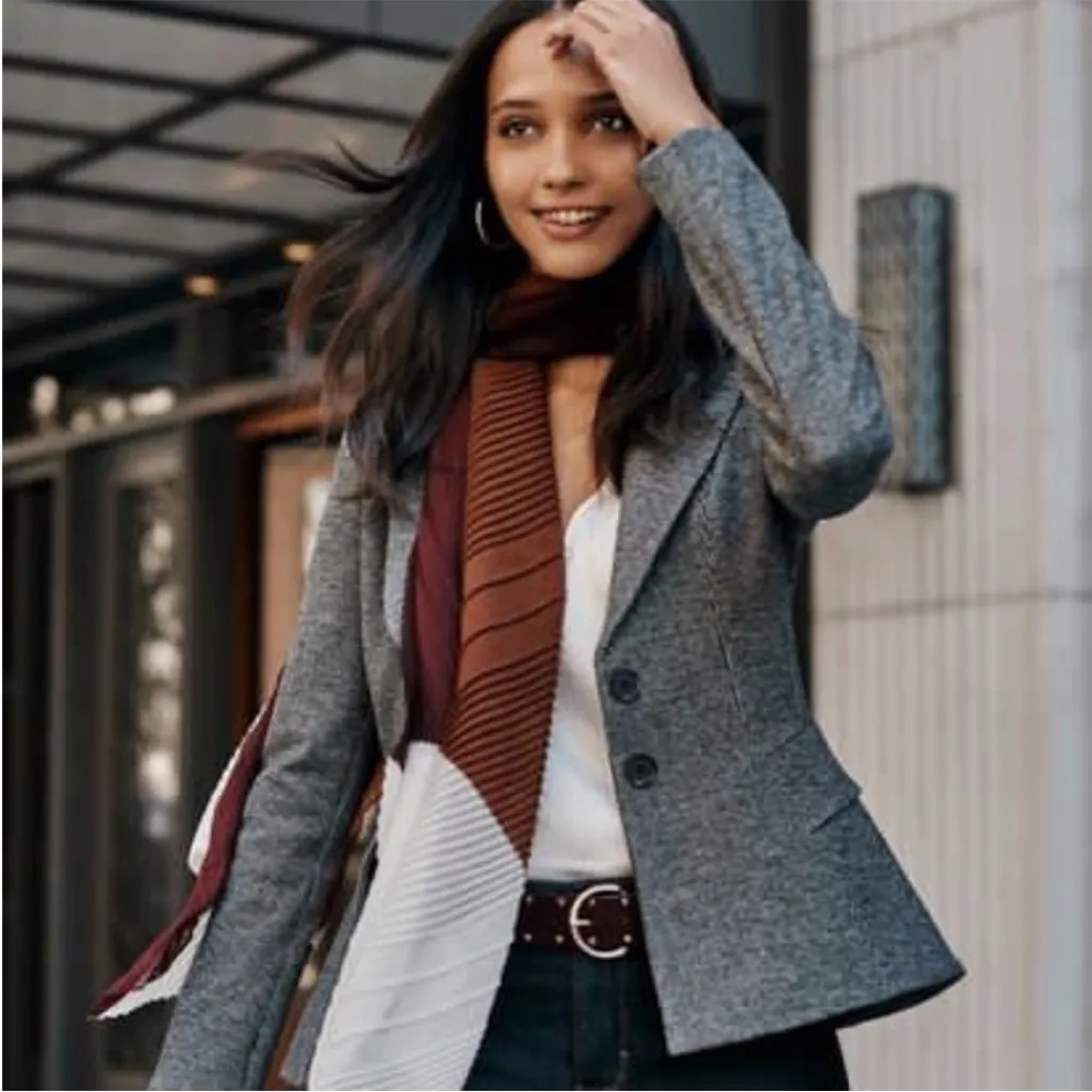 White House Black Market Signature Blazer Comfort Stretch Mini Houndstooth 4 - Image 12